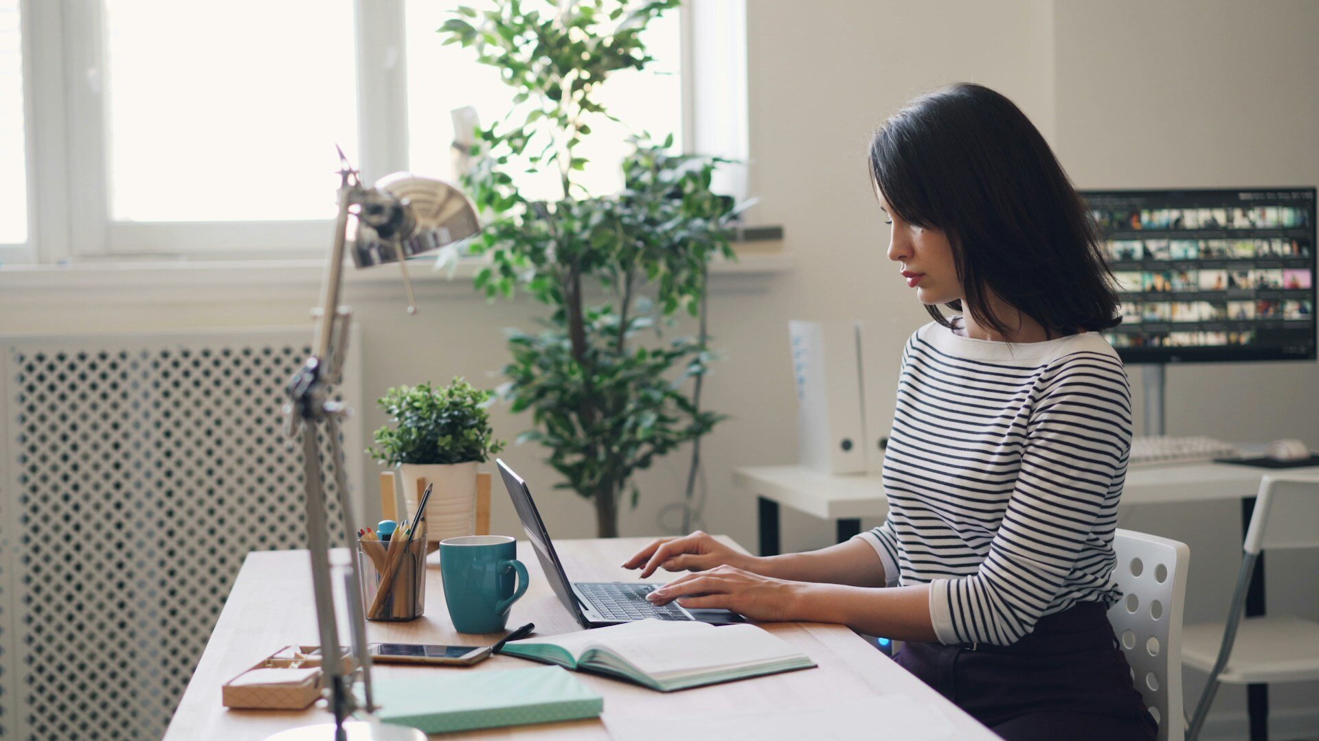 woman working